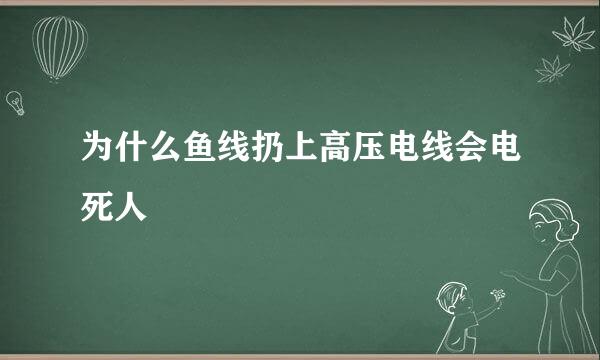 为什么鱼线扔上高压电线会电死人