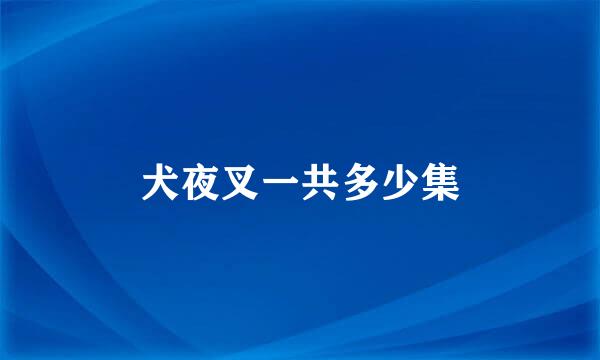 犬夜叉一共多少集