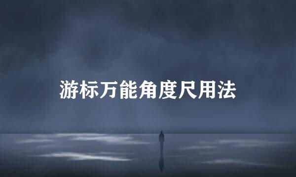 游标万能角度尺用法