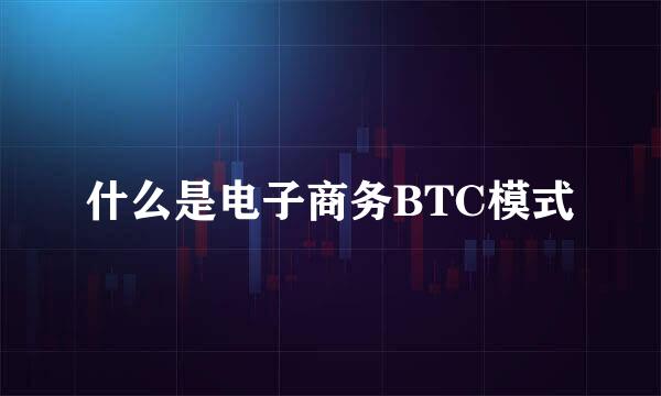什么是电子商务BTC模式