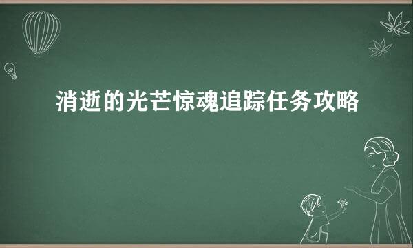 消逝的光芒惊魂追踪任务攻略