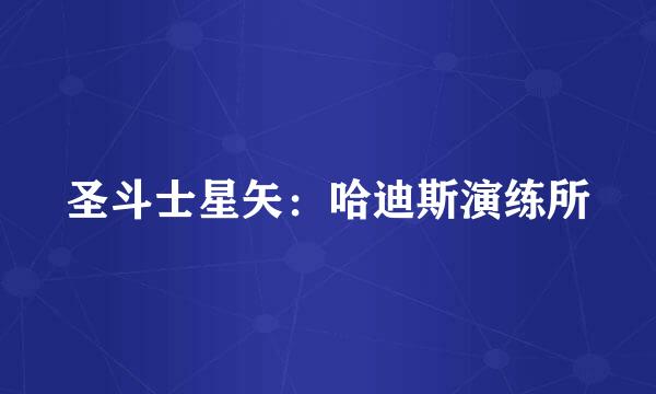 圣斗士星矢：哈迪斯演练所