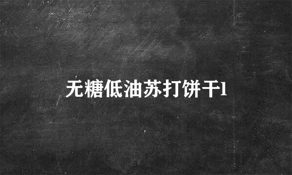 无糖低油苏打饼干l