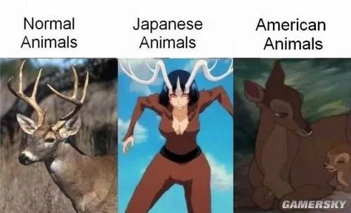 美国动物vs日本动物 十图解读日美动漫文化差异