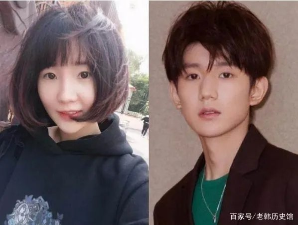 景甜和蔡徐坤长像酷似，明星跨性别撞脸都有谁呢？