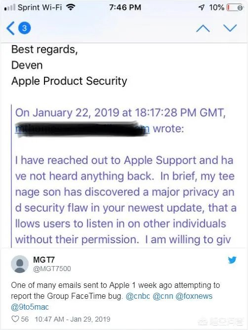 近日FaceTime曝出重大安全漏洞，苹果是否很早就知晓了这个问题？