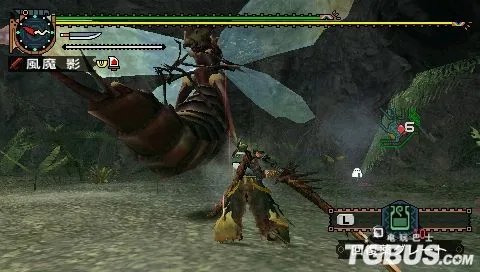 PSP《怪物猎人2G》新BOSS 女王蜂讨伐之太刀篇