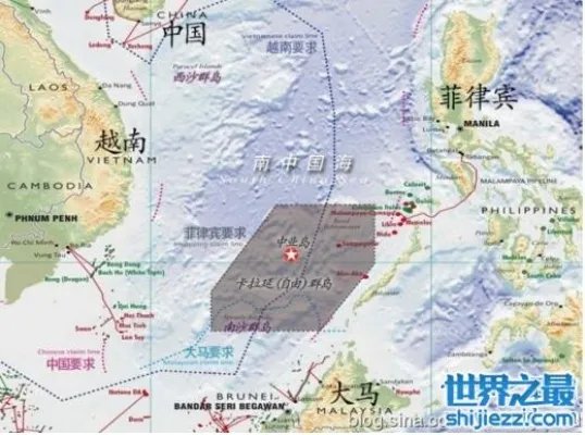南沙群岛中业岛地图曝光,中业岛是怎么丢的