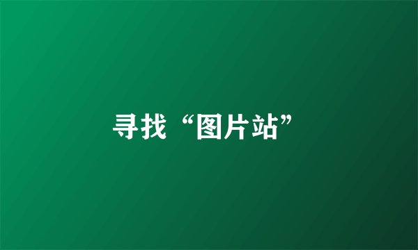 寻找“图片站”