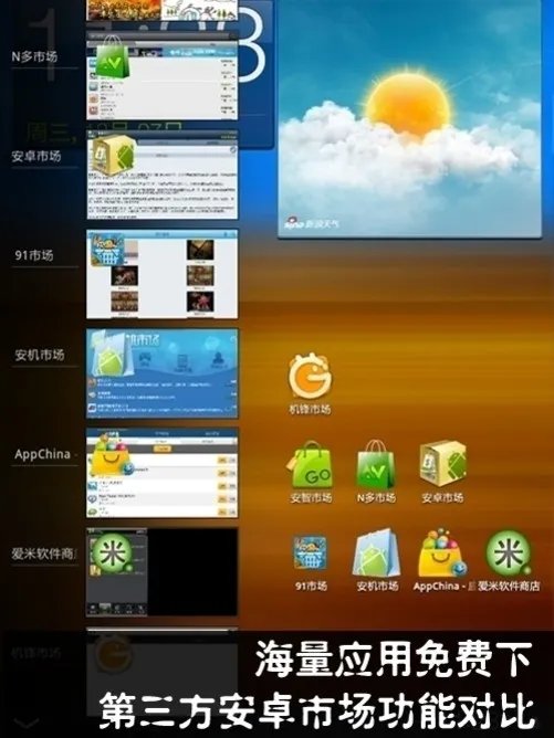 海量应用免费下 第三方安卓市场大比拼