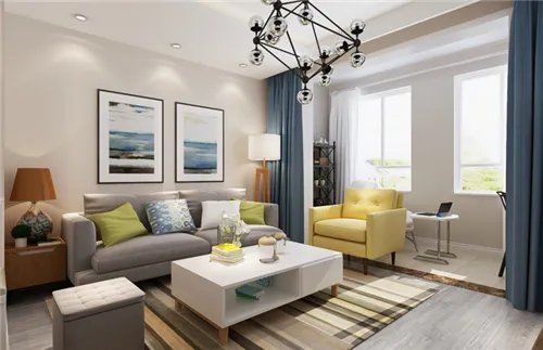 小户型两室一厅装修效果图 10万打造清新舒适小两居