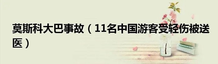 莫斯科大巴事故（11名中国游客受轻伤被送医）