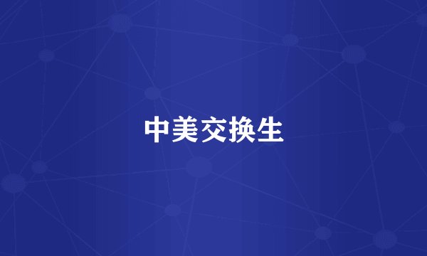 中美交换生