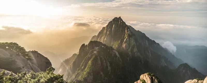 黄山奇石课后三幅图各写一段话