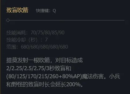 《英雄联盟》迅捷斥候提莫技能加点推荐