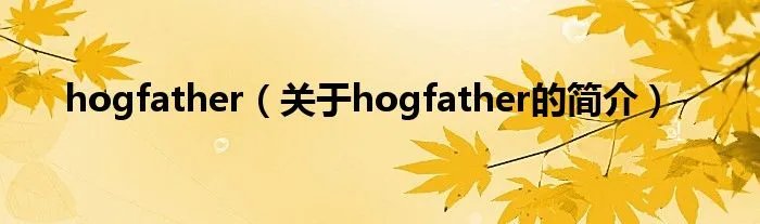 hogfather（关于hogfather的简介）
