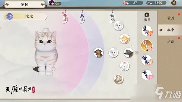 天涯明月刀手游养猫图文教程 猫咪捏脸数据分享