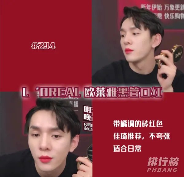 欧莱雅黑管666,294试色_李佳琦推荐欧莱雅黑管色号