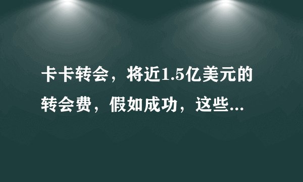 卡卡转会，将近1.5亿美元的转会费，假如成功，这些转会费将会怎样分配