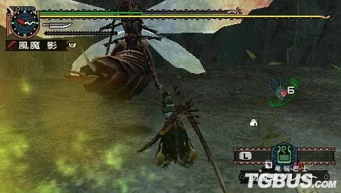 PSP《怪物猎人2G》新BOSS 女王蜂讨伐之太刀篇