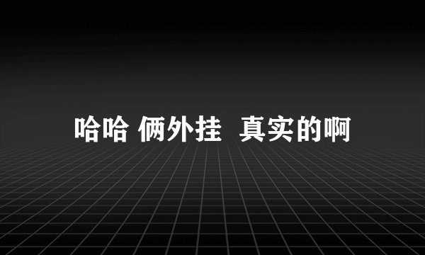 哈哈 俩外挂  真实的啊