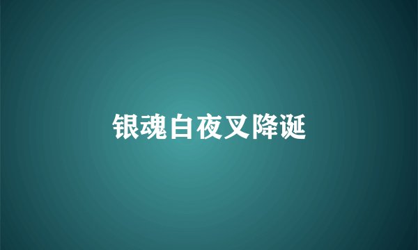 银魂白夜叉降诞