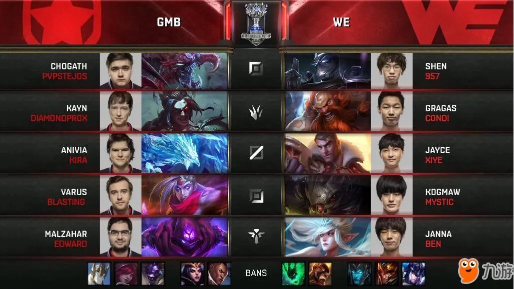 《LOL》2017全球总决赛WE VS GMB S2老对手再次重逢