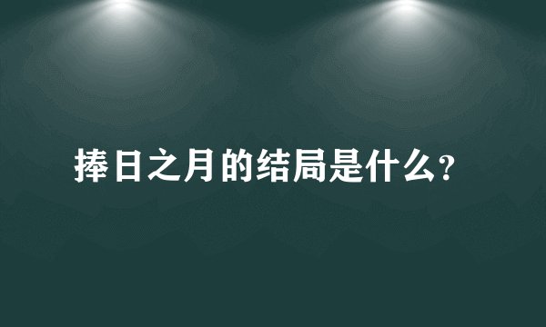 捧日之月的结局是什么？