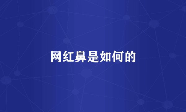 网红鼻是如何的