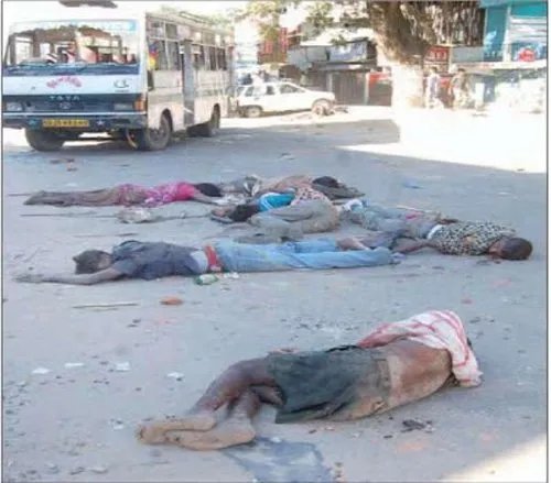 阿德瓦斯部落的女子被打