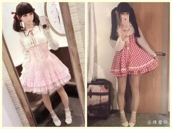 连妹子也比不过的精致！软萌可爱的伪娘“谷琢磨”