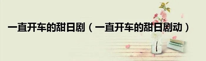 一直开车的甜日剧（一直开车的甜日剧动）