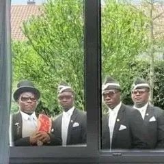 《抖音》黑人抬棺专业团队无水印表情包分享 黑哥一笑生死难料