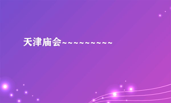 天津庙会~~~~~~~~~