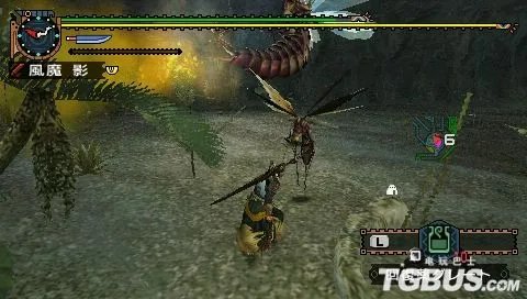 PSP《怪物猎人2G》新BOSS 女王蜂讨伐之太刀篇