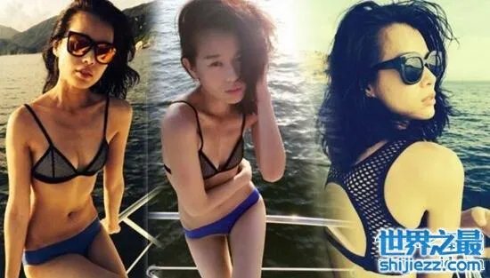 胡杏儿晒比基尼照，大肚子怀孕照堪称最美辣妈 